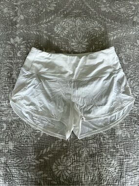 Lululemon Speed Up High-Rise Lined Shorts White size 6